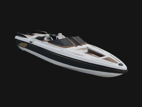 Speedboat Model Design 4 - 3D Print Model 3D Print Model