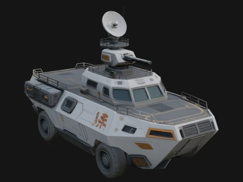 Armored Security Truck Model Design 26 - 3D Print Model 3D Druckmodell