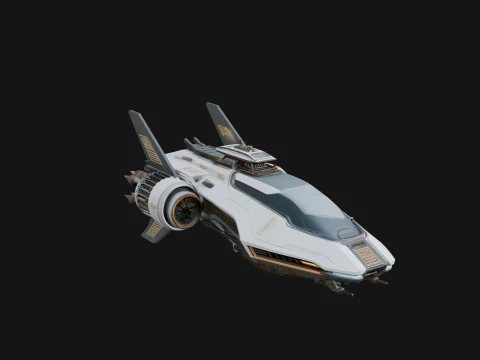 Sci Fi VTOL Craft Model Design 44 - 3D Print Model Model do druku 3D