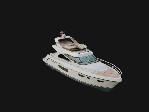 Motor Yacht Model Design 16 - 3D Print Model Model do druku 3D