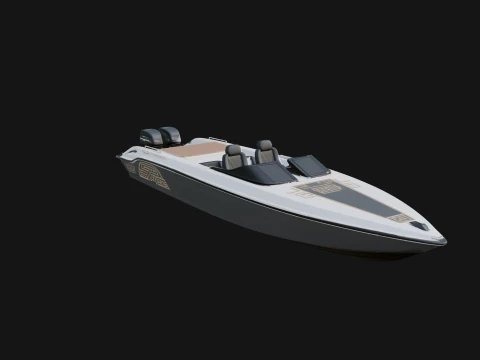 Speedboat Model Design 5 - 3D Print Model Model do druku 3D