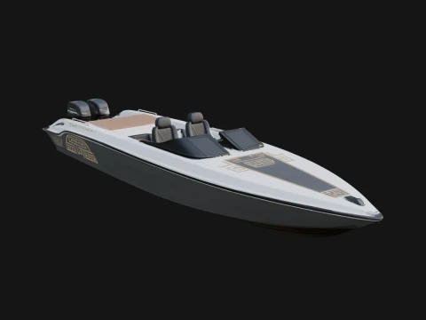 Speedboat Model Design 5 - 3D Print Model 3D Print Model