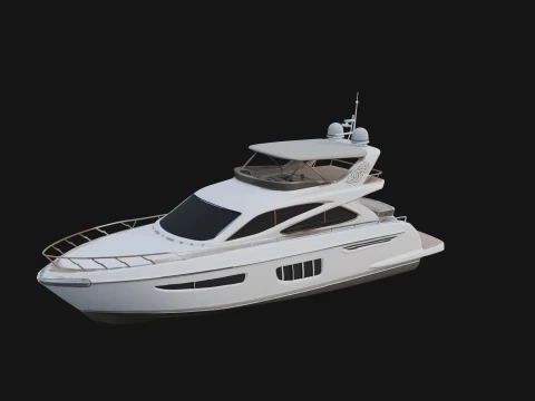 Motor Yacht Model Design 22 - 3D Print Model Model do druku 3D