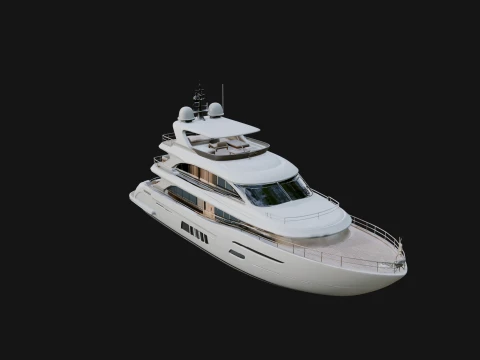 Motor Yacht Model Design 24 - 3D Print Model Model do druku 3D