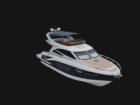 Motor Yacht Model Design 26 - 3D Print Model Model do druku 3D