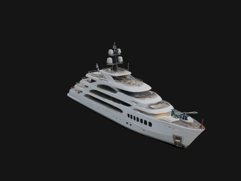 Motor Yacht Model Design 28 - 3D Print Model 3D Print Model