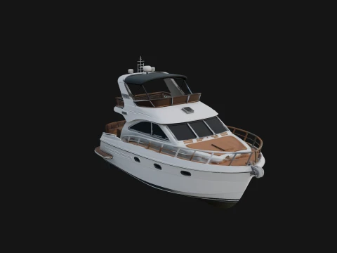 Motor Yacht Model Design 29 - 3D Print Model 3D Print Model