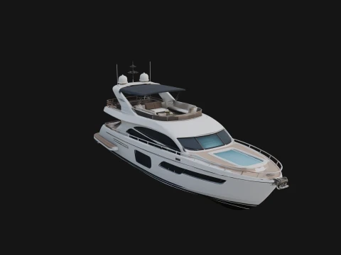 Motor Yacht Model Design 30 - 3D Print Model 3D Print Model