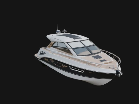Motor Yacht Model Design 33 - 3D Print Model 3D Print Model