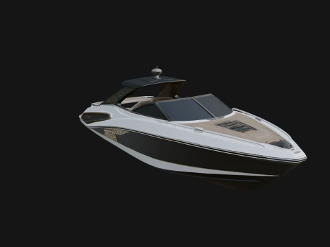 Speedboat Model Design 9 - 3D Print Model 3D Print Model