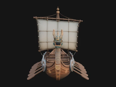 Viking Longship Model Design 11 - 3D Print Model 3D Druckmodell
