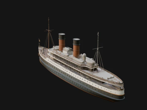 Cruise Ship Model Design 27 - 3D Print Model 3D Druckmodell