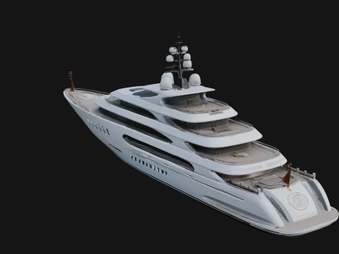 Motor Yacht Model Design 41 - 3D Print Model 3D Print Model