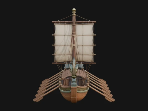 Viking Longship Model Design 16 - 3D Print Model 3D Druckmodell