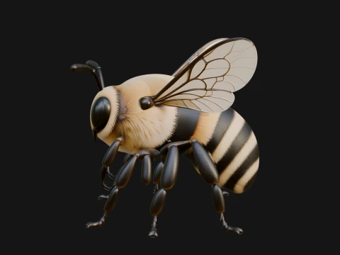 Honey Bee Statue Design 1 - 3D Print Model 3D Print Model