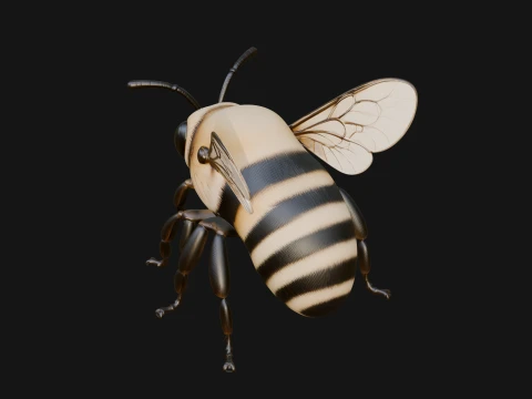 Honey Bee Statue Design 1 - 3D Print Model 3D Print Model