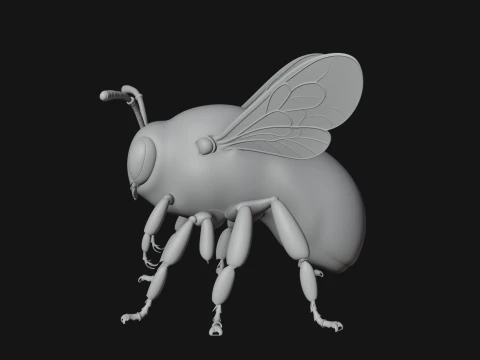 Honey Bee Statue Design 1 - 3D Print Model 3D Print Model