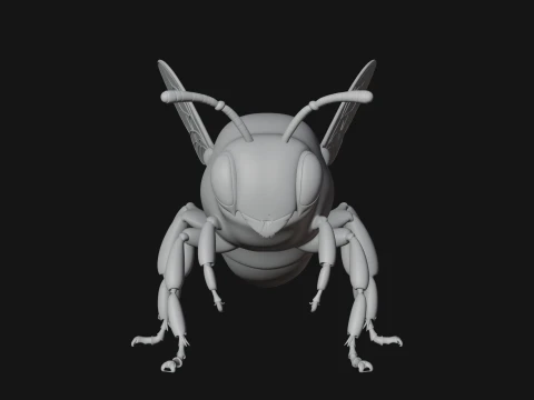 Honey Bee Statue Design 1 - 3D Print Model 3D Print Model