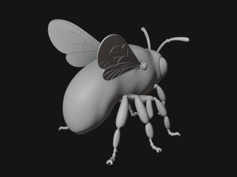 Honey Bee Statue Design 1 - 3D Print Model 3D Print Model