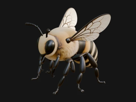 Honey Bee Statue Design 1 - 3D Print Model 3D 打印模型