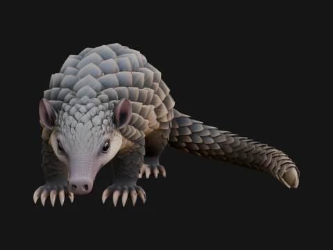 Pangolin Statue Design 1 - 3D Print Model 3D Print Model