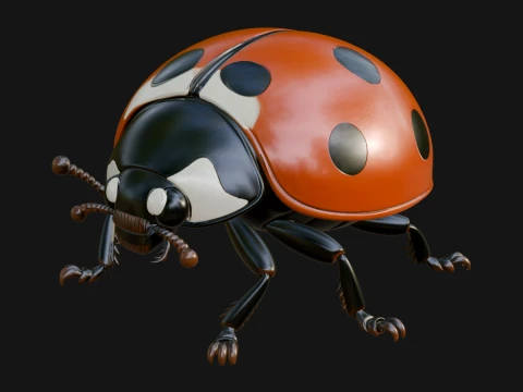 Ladybug Beetle Statue Design 1 - 3D Print Model 3D Принт Модель