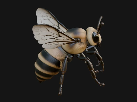 Honey Bee Statue Design 2 - 3D Print Model 3D 打印模型