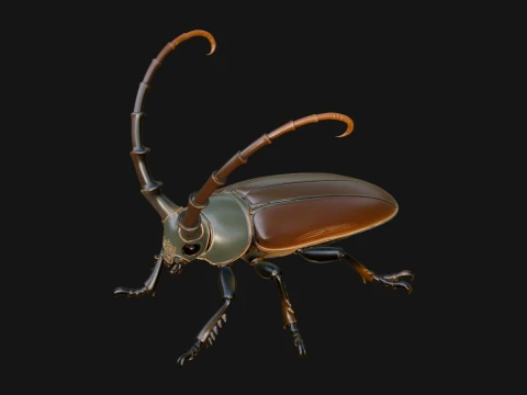 Beetle Statue Design 1 - 3D Print Model 3D 打印模型
