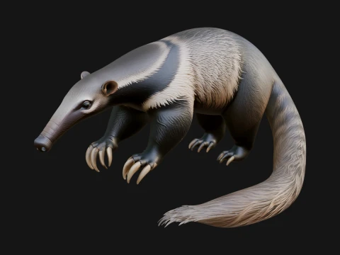 Anteater Statue Design 1 - 3D Print Model 3D Print Model