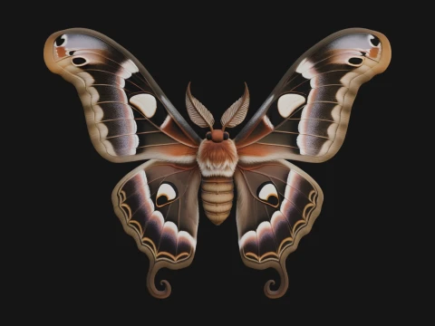 Giant Moth Statue Design 3 - 3D Print Model 3D Print Model