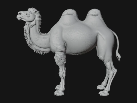 Bactrian Camel Statue Design 1 - 3D Print Model 3D Print Model