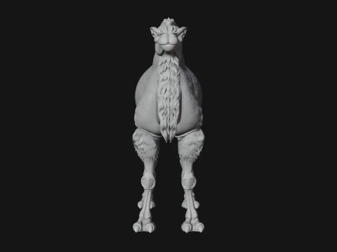 Bactrian Camel Statue Design 1 - 3D Print Model 3D Print Model