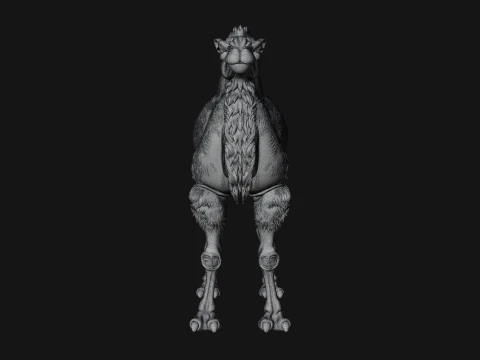 Bactrian Camel Statue Design 1 - 3D Print Model 3D Print Model