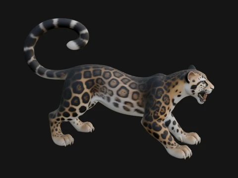 Jaguar Statue Design 2 - 3D Print Model 3D Print Model