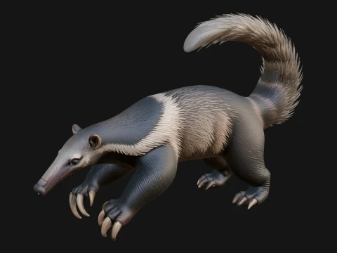 Anteater Statue Design 2 - 3D Print Model 3D Print Model