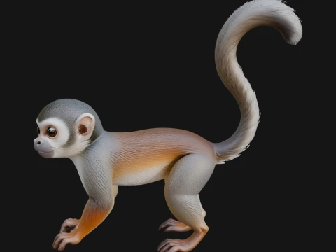 Monkey Statue Design 6 - 3D Print Model 3D Print Model