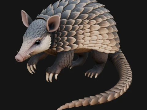 Pangolin Statue Design 3 - 3D Print Model 3D Print Model