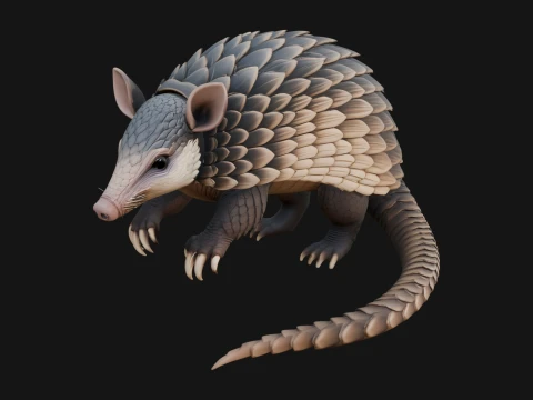 Pangolin Statue Design 3 - 3D Print Model 3D Druckmodell