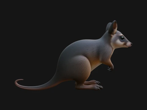 Bandicoot Statue Design 4 - 3D Print Model 3D Print Model