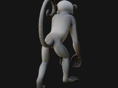 Monkey Statue Design 9 - 3D Print Model 3D Print Model