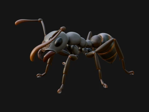 Worker Ant Statue Design 1 - 3D Print Model 3D Print Model