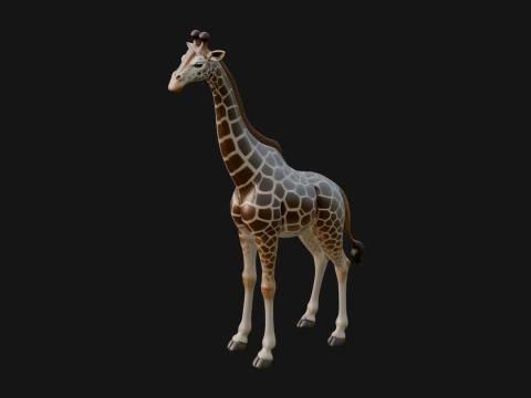 Giraffe Statue Design 1 - 3D Print Model 3D Print Model