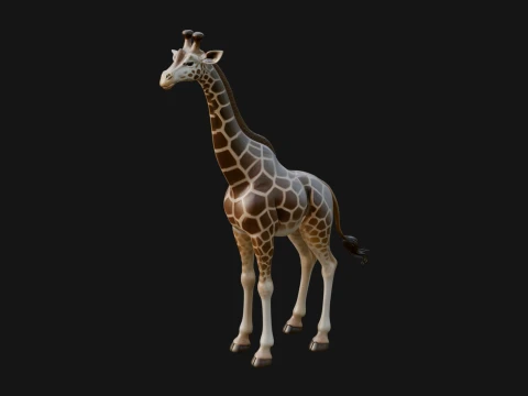 Giraffe Statue Design 2 - 3D Print Model 3D Print Model