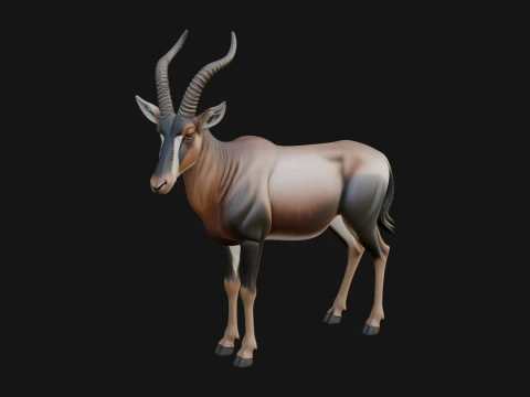 Gazelle Statue Design 15 - 3D Print Model 3D Druckmodell
