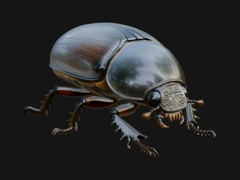 Beetle Statue Design 9 - 3D Print Model 3D Print Model