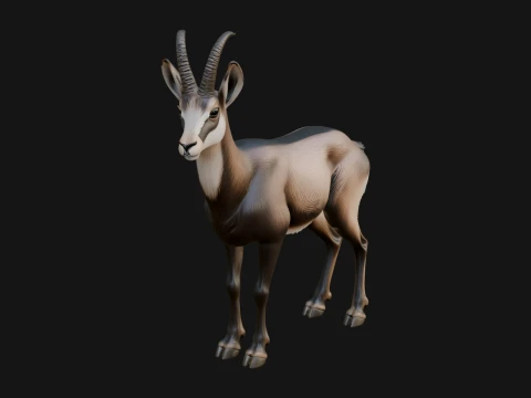 Gazelle Statue Design 18 - 3D Print Model 3D Druckmodell