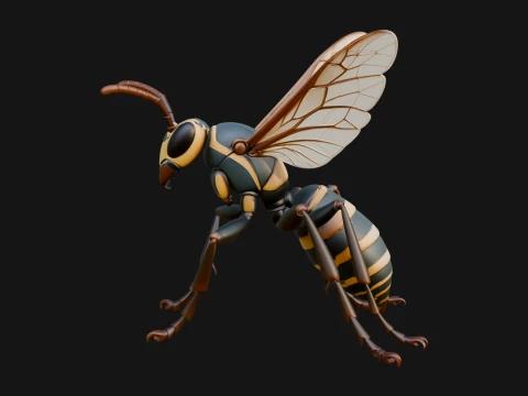 Hornet Wasp Statue Design 4 - 3D Print Model 3D Принт Модель