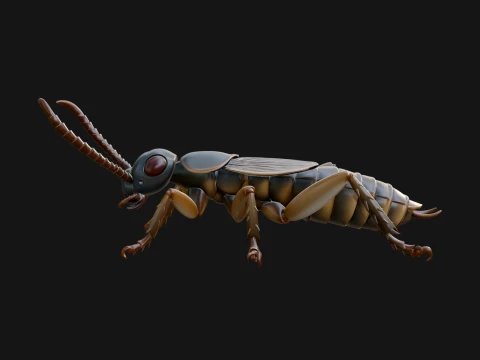 Katydid Statue Design 2 - 3D Print Model Model do druku 3D