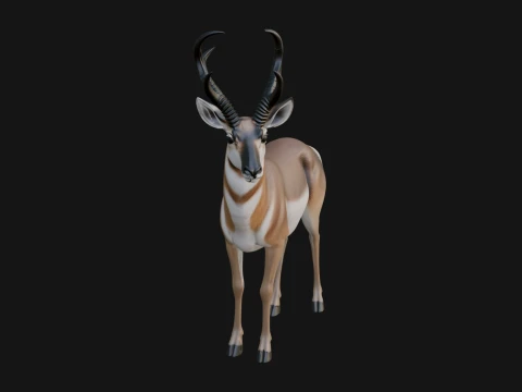 Gazelle Statue Design 19 - 3D Print Model 3D Принт Модель