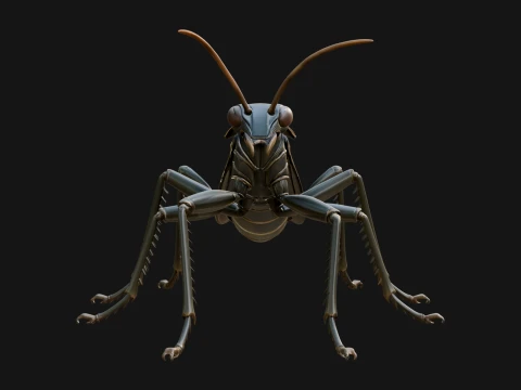 Praying Mantis Statue Design 5 - 3D Print Model 3D Print Model